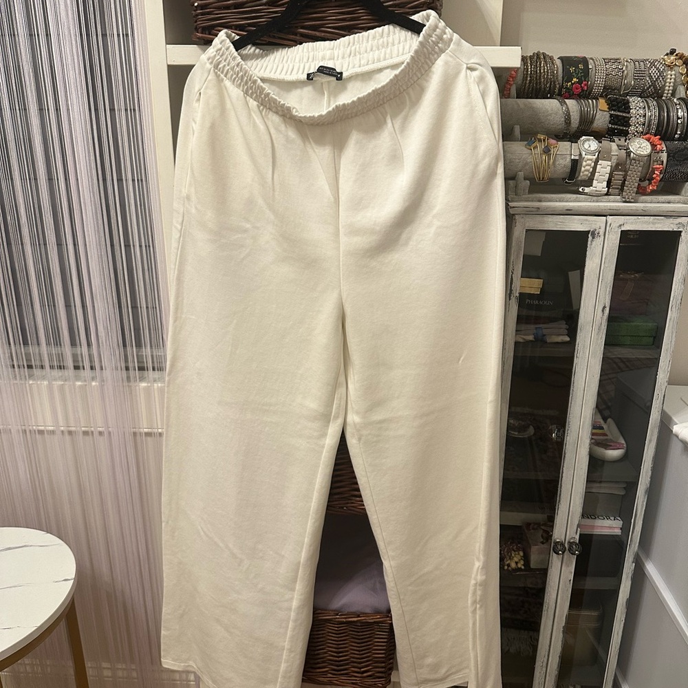 Elegant Cream Women's Pants
